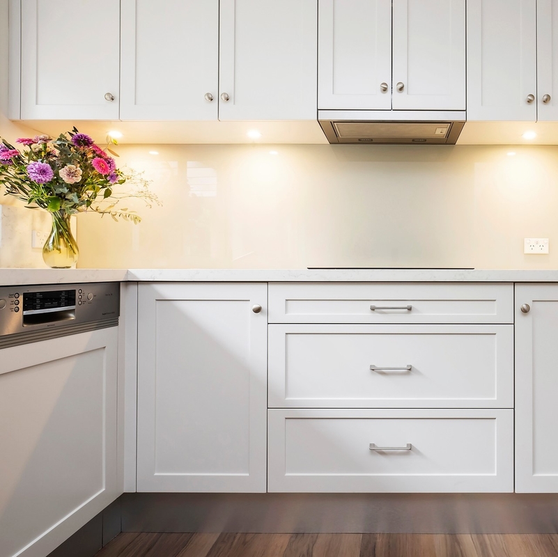MDF blanco en forma de 