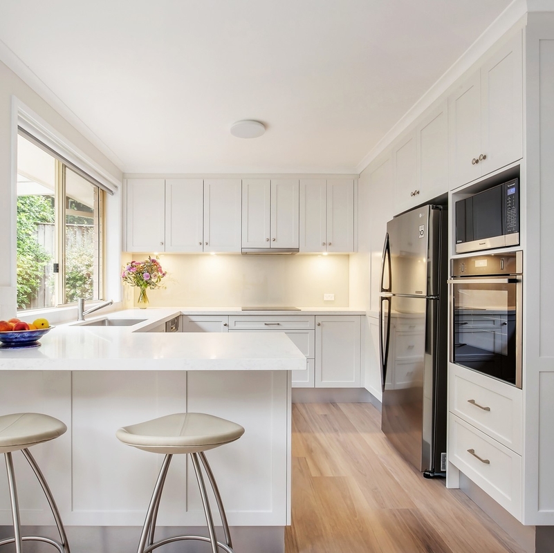 MDF blanco en forma de 
