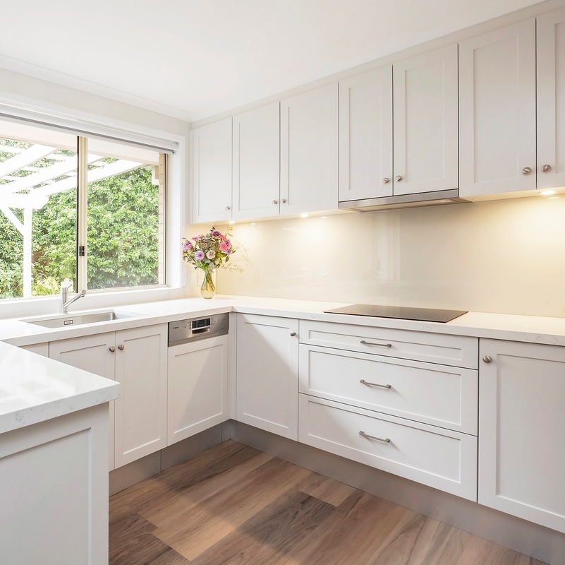 MDF blanco en forma de 