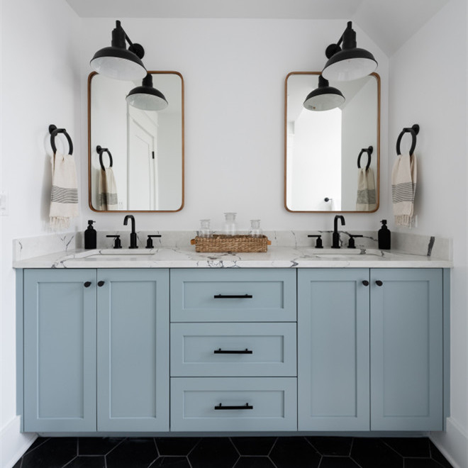 La vanidad derecha única del cuarto de baño de Shaker Style Multi Color Lacquer fijó sanitario