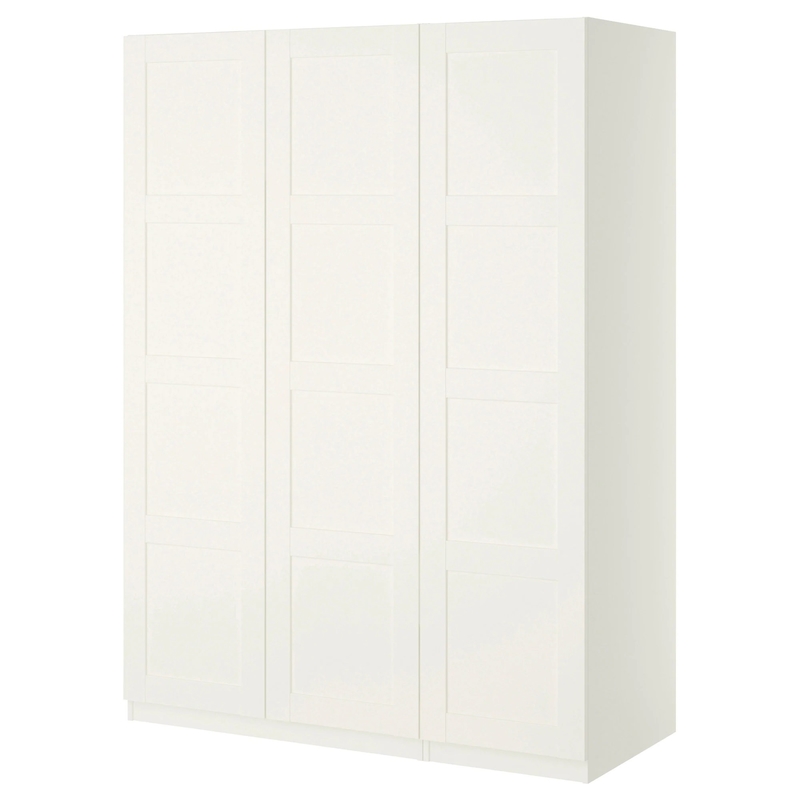 Guardarropa blanco de lujo lleno del Armoire de la puerta de oscilación del MDF del dormitorio de almacenamiento del hotel modular del gabinete
