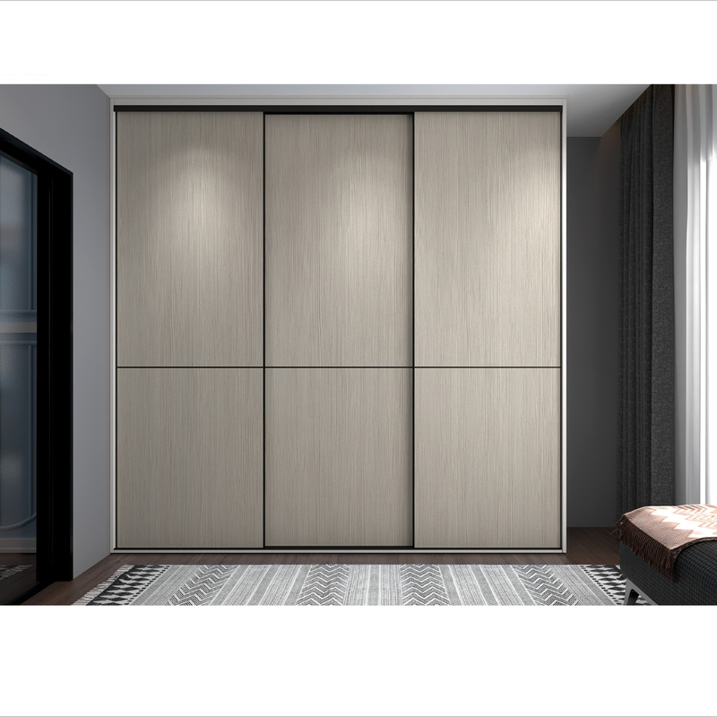 Puerta blanca de Grey Wardrobe Multi Color Sliding de la melamina de madera de la pintura moderna