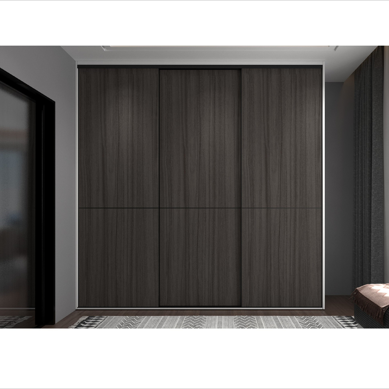 Puerta blanca de Grey Wardrobe Multi Color Sliding de la melamina de madera de la pintura moderna