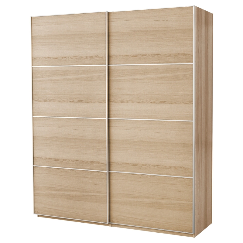 Llano modular moderno del grano de madera del guardarropa de la pared del dormitorio de la laca del armario de la puerta deslizante de la melamina