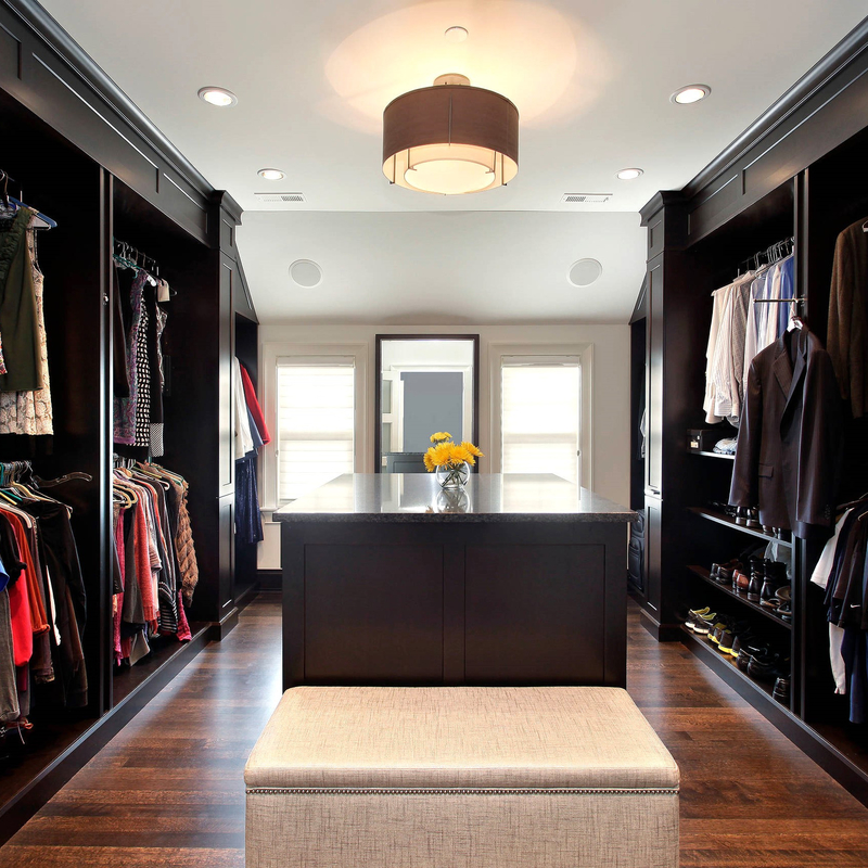 Grey Black Solid Wood Walk clásico montado en el organizador Wardrobe Box Shelf del armario