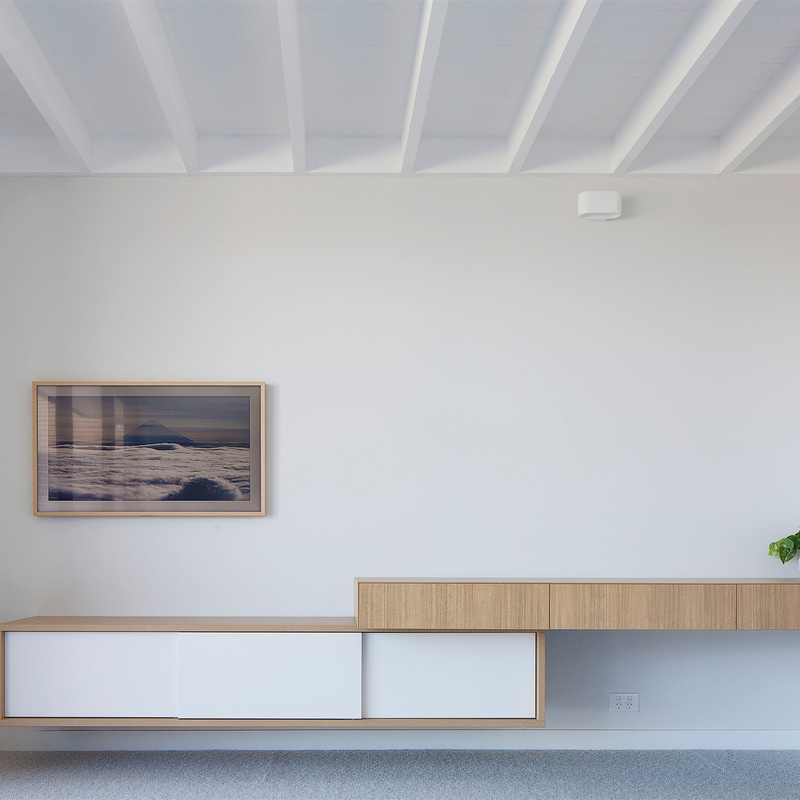 Grano oscuro blanco moderno de madera del banco de la unidad de la melamina TV del gabinete de Grey Wall Mounted TV