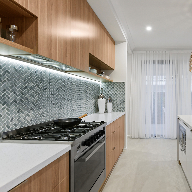 Blanco de madera de la textura de la unidad del armario de cocina de la melamina de la combinación del multicolor